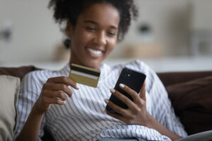 Woman getting empathetic money support from her Brightside Financial Assistant